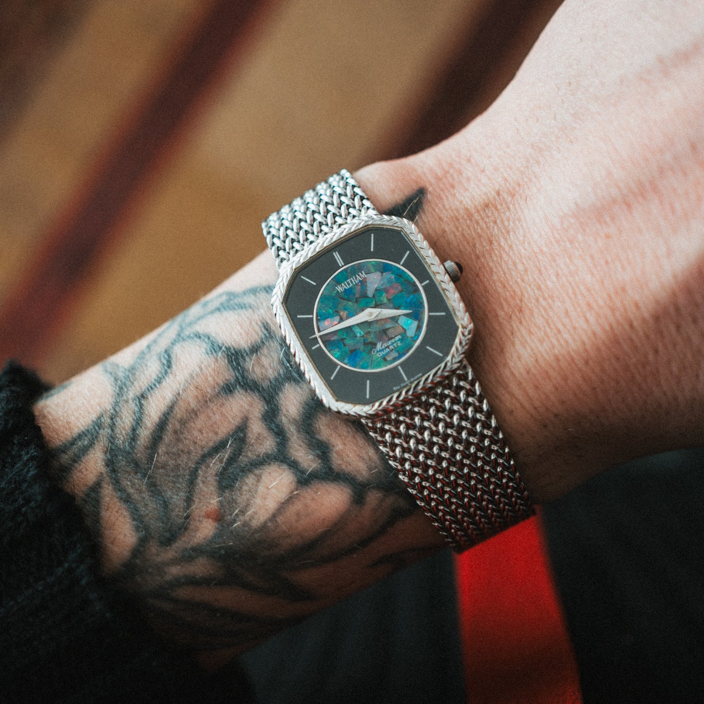 Waltham Quartz – Opal Center Dial