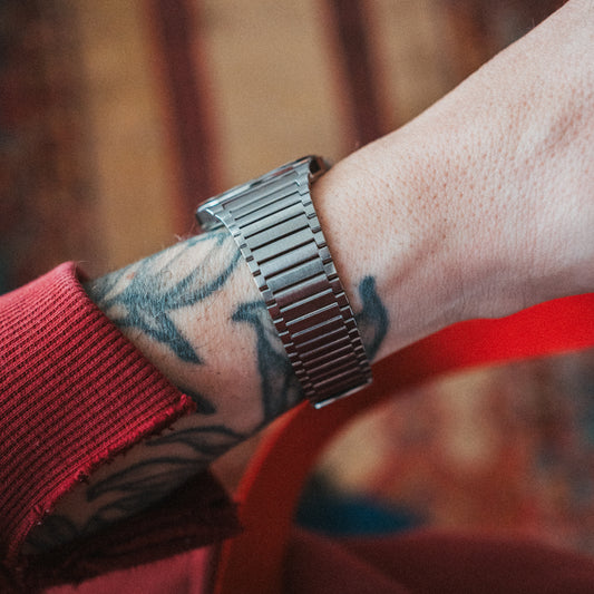 Seiko Quartz - Blue Pinstripe Dial