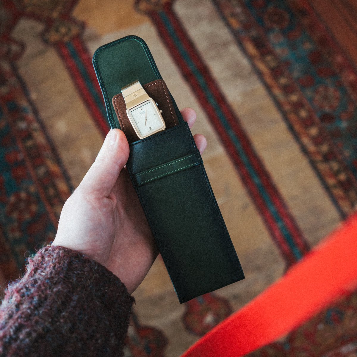 Leather Watch Pouch