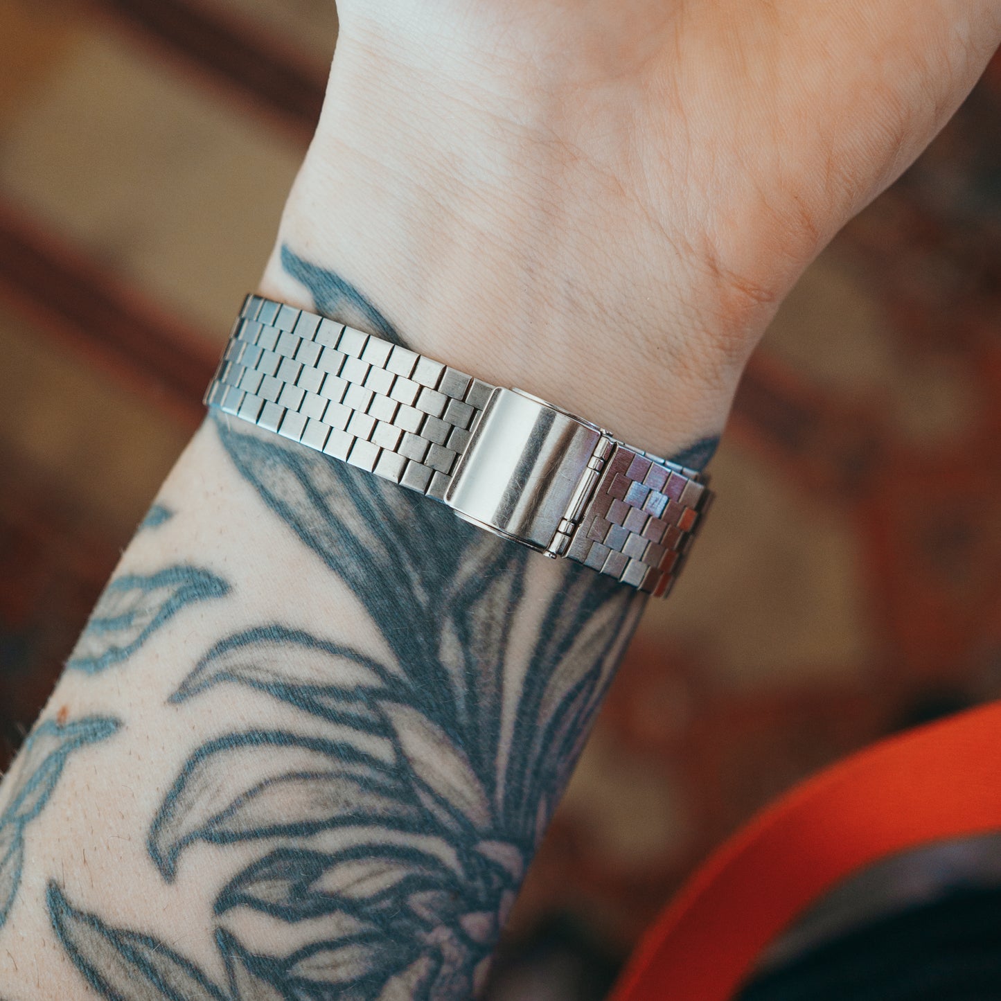 Seiko King Quartz Marshmallow Dial - clasp detail