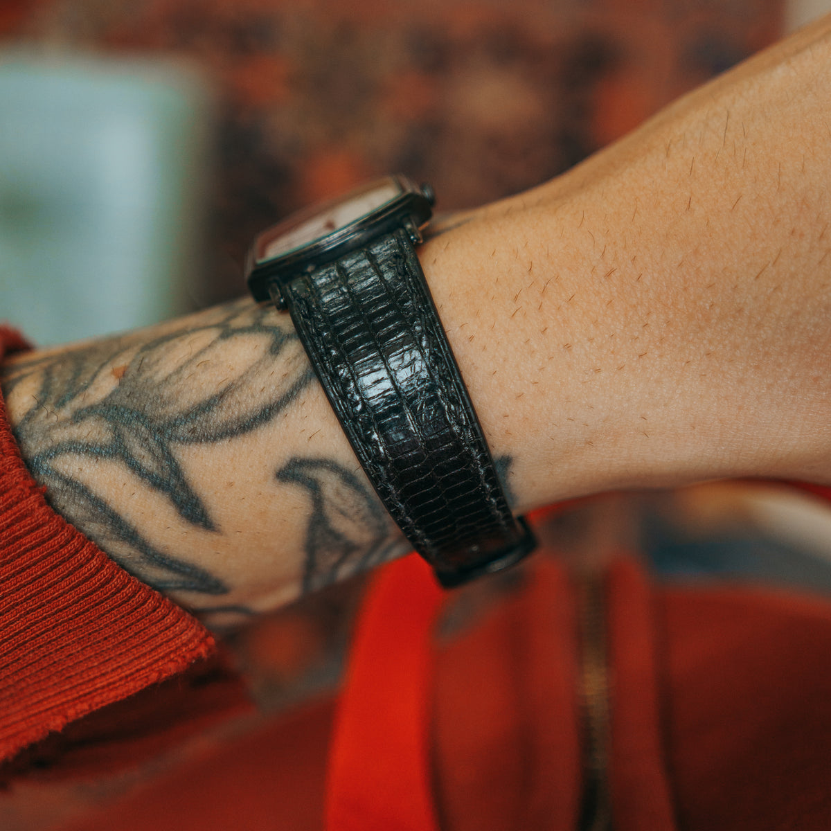 Seiko Quartz strap buckle view