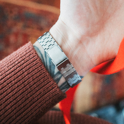 Seiko Quartz – Custom Orange Textured Dial