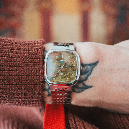 Seiko Quartz – Custom Serpentine Stone Dial