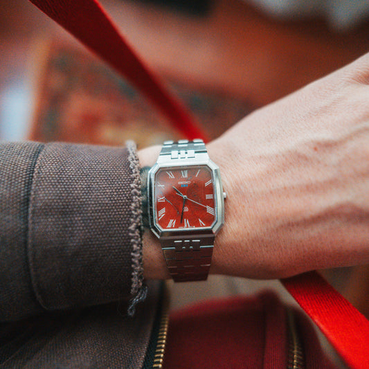 Seiko Quartz - Red Jasper