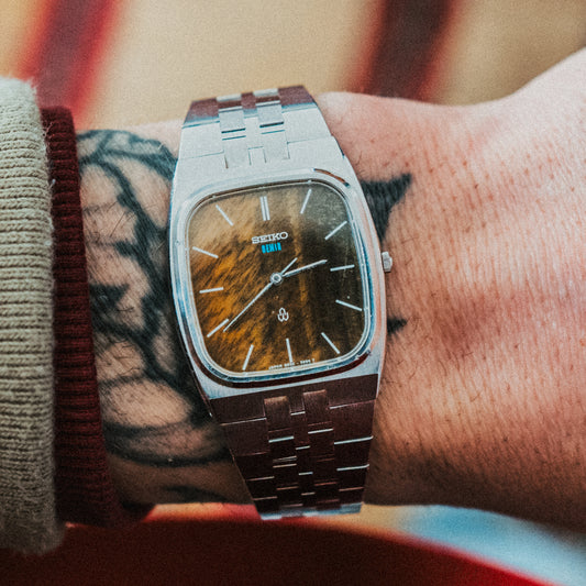 Seiko Quartz - Tigers Eye