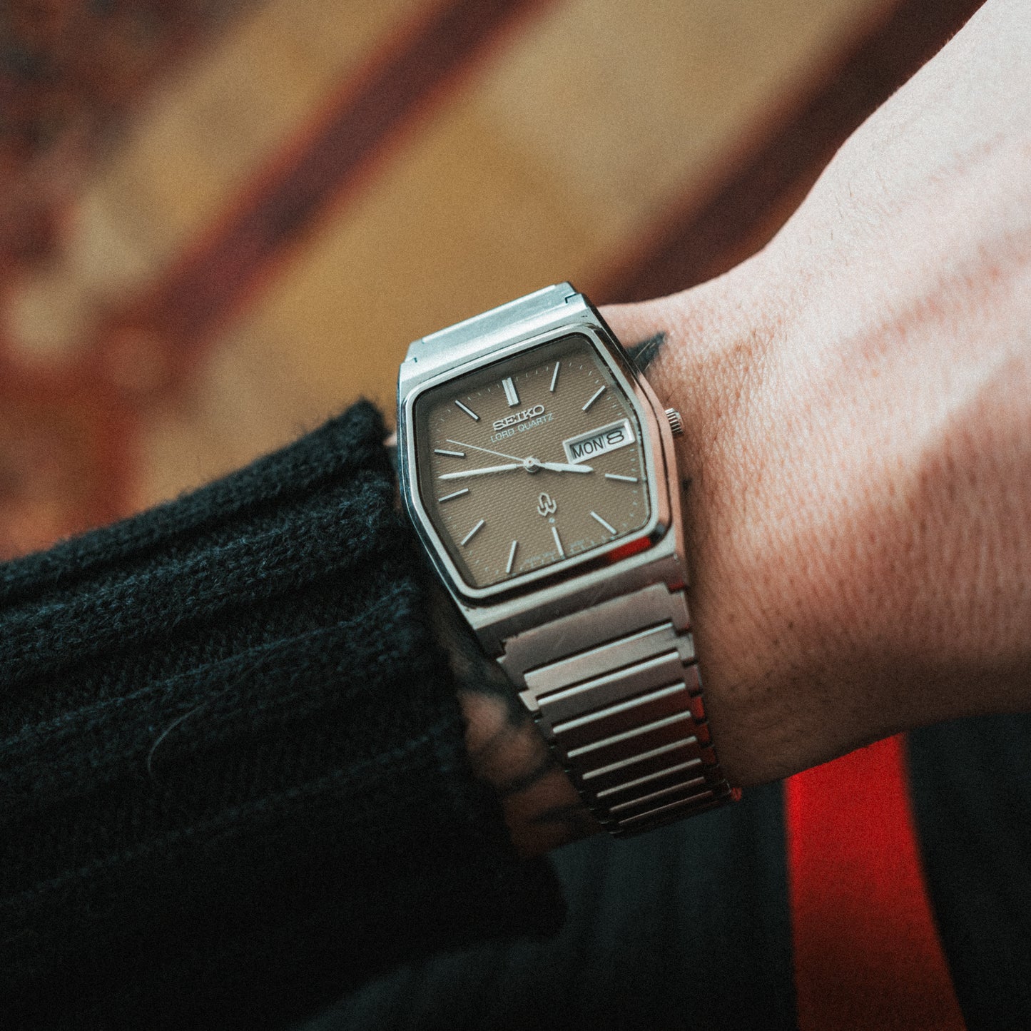 Seiko Quartz Chocolate Dial