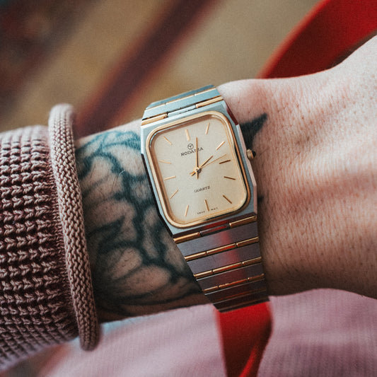 Rodania Quartz – Two Tone Champagne Dial