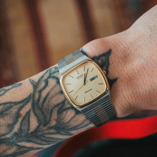 Seiko Chronos — Two-Tone Cream Dial