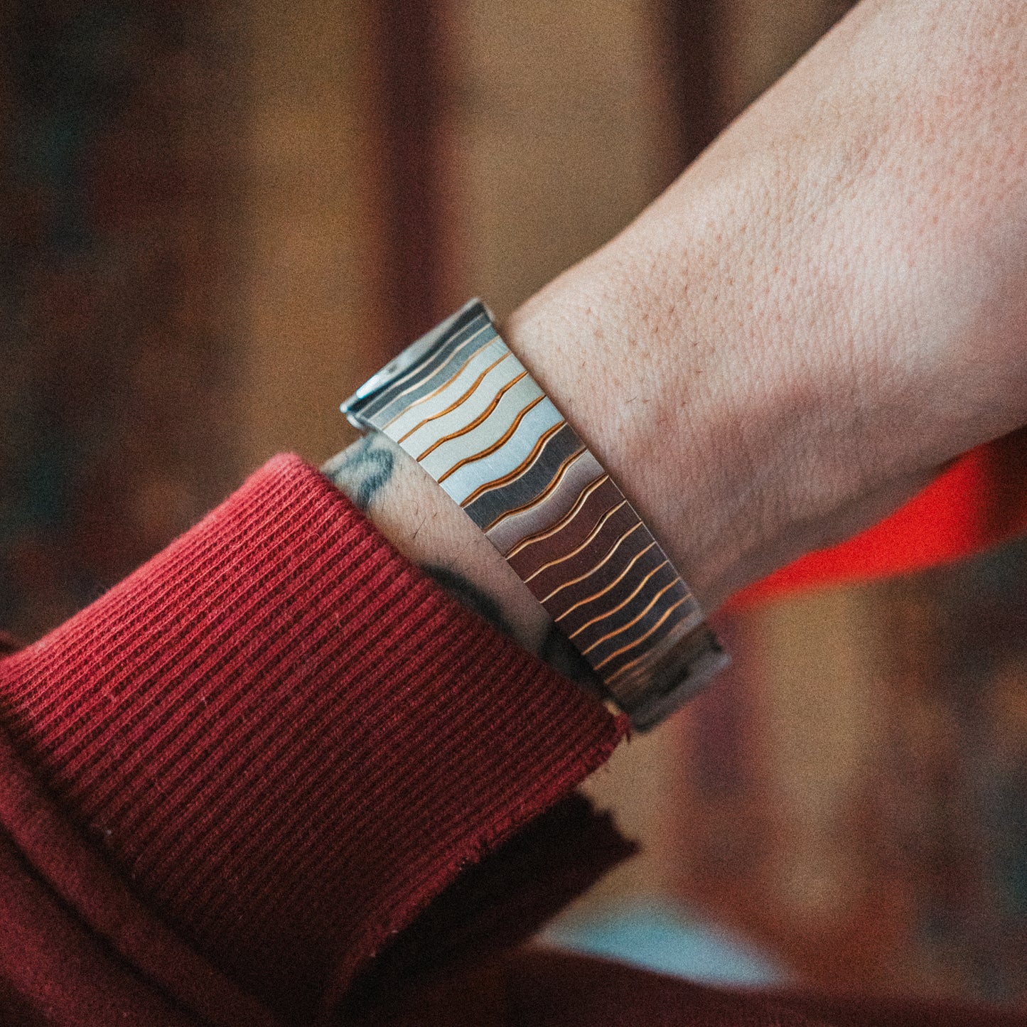 Elgin Quartz – Waved Bracelet