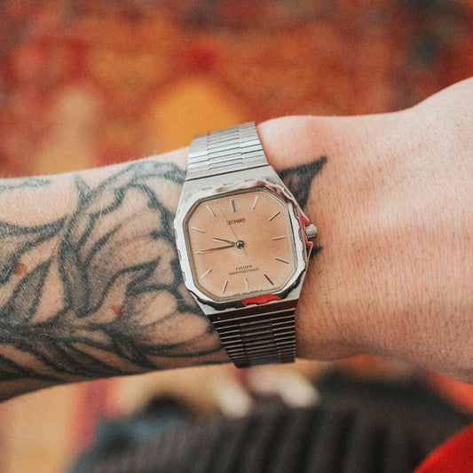 Citizen Leopard Stainless Stamp Bezel