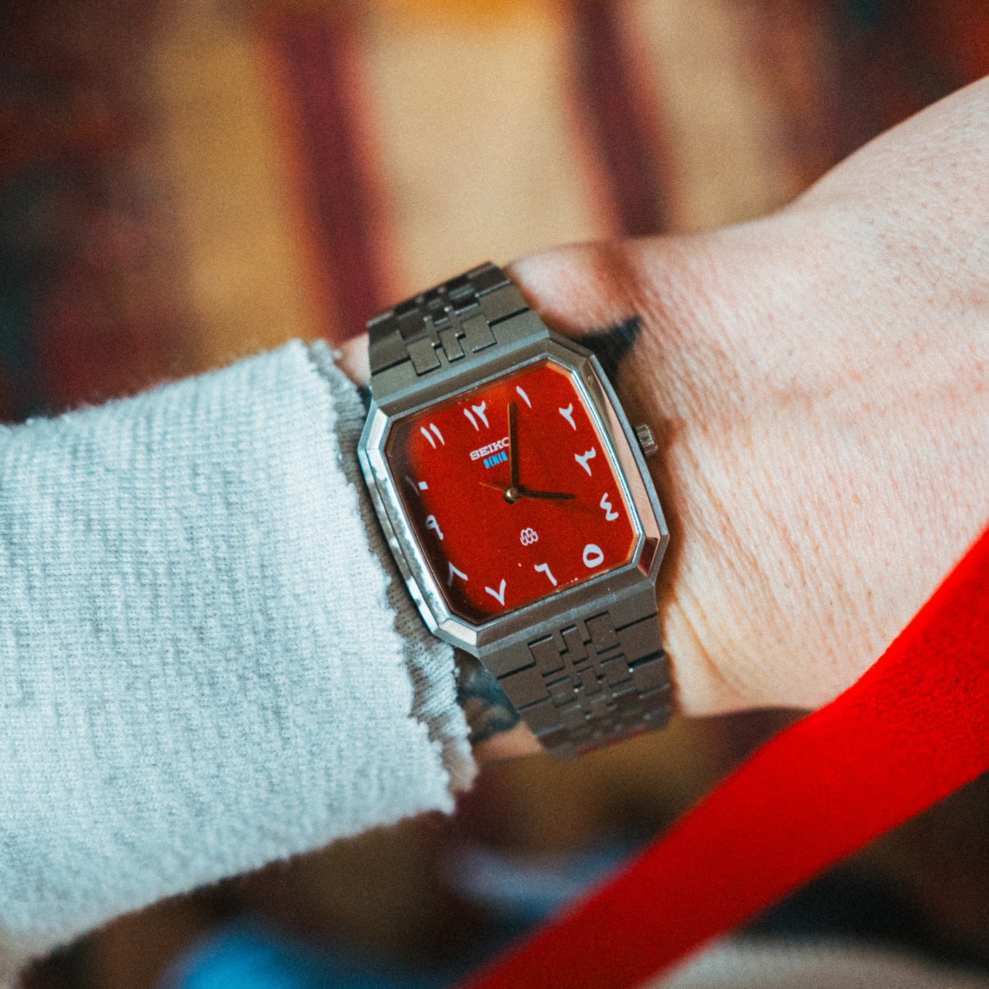 Seiko Quartz – Custom Red Jasper Dial