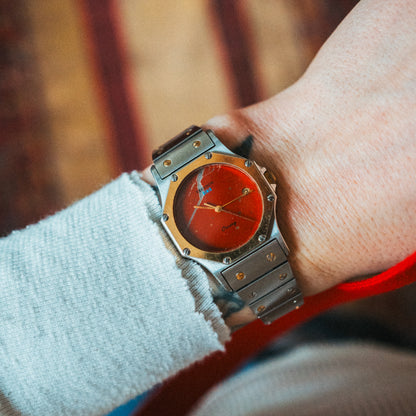 Technos Orrery – Custom Red Jasper Dial