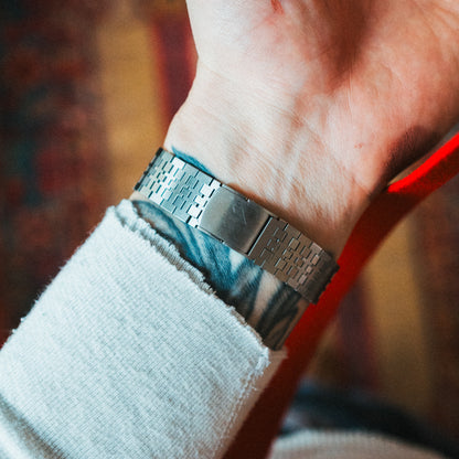 Seiko Quartz — Custom Red Jasper Stone Dial