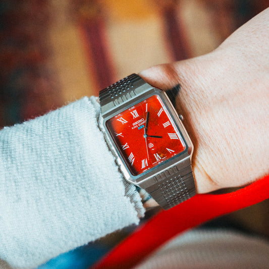 Seiko Quartz – Custom Red Jasper Dial