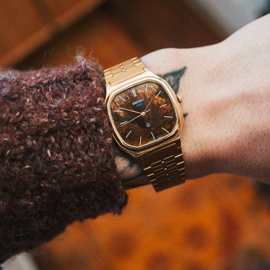 Seiko Custom Burl Wood Dial