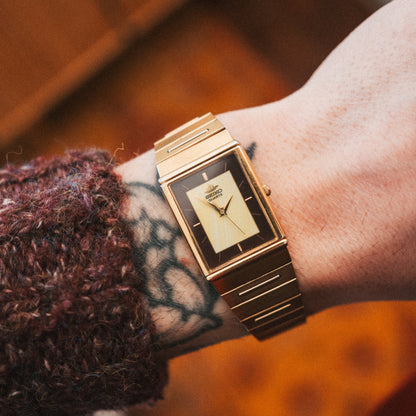 Seiko Quartz - Gold & Brown