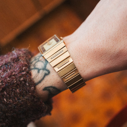 Seiko Quartz - Gold & Brown