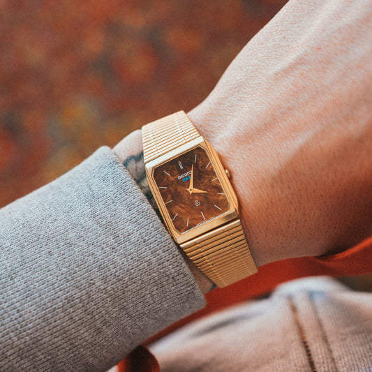 Seiko Quartz — Burl Wood Dial