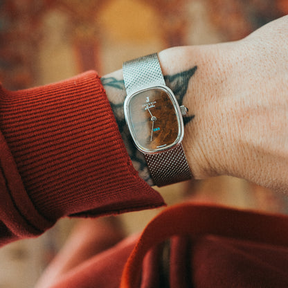 Juvenia Mechanical - Burl Wood Dial