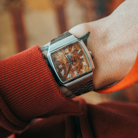 Seiko King Quartz - Burl Wood Dial