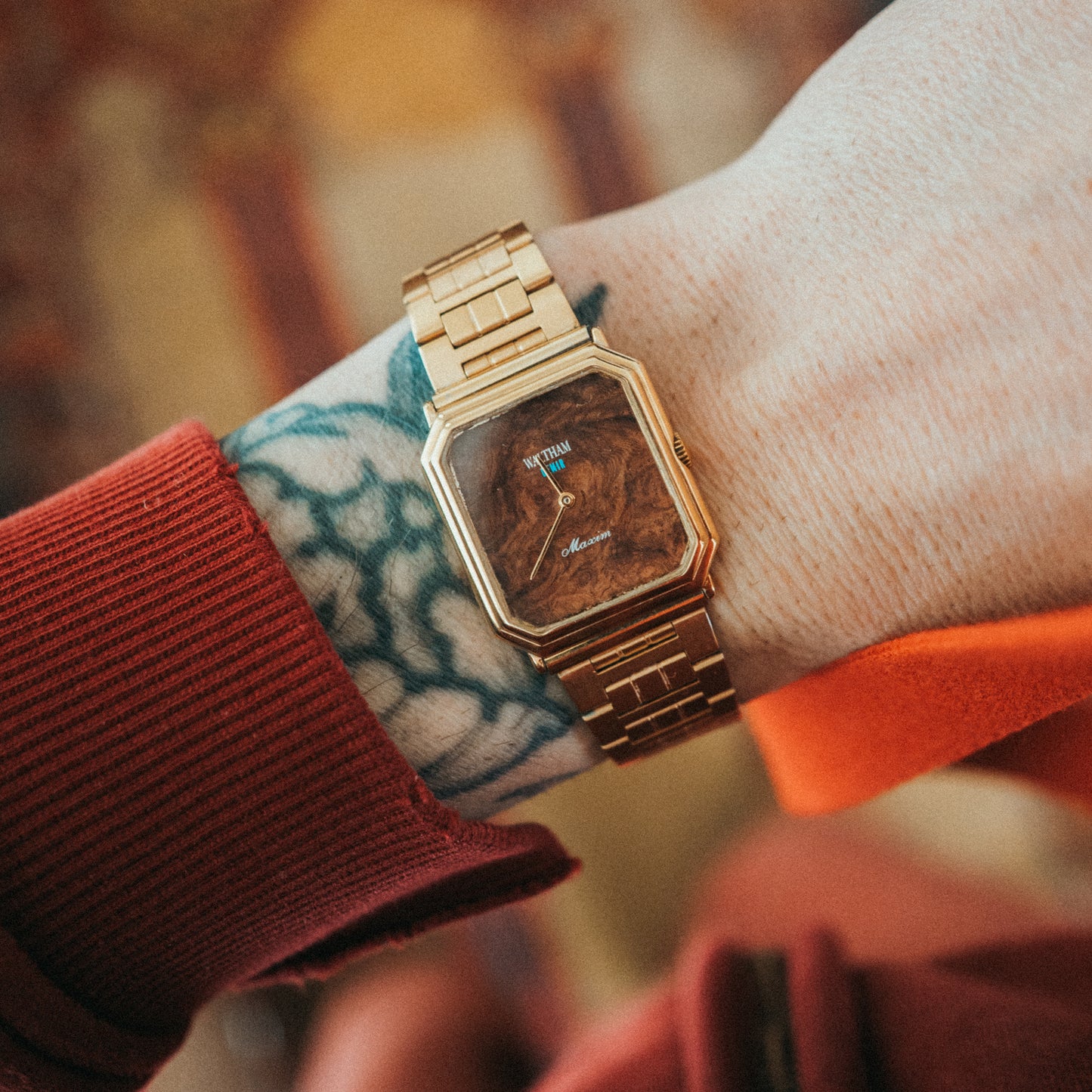 Waltham Maxim - Burl Wood Dial