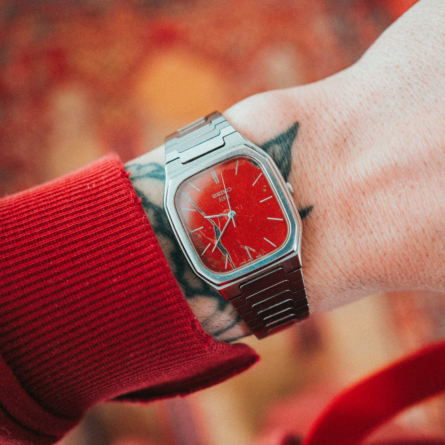 Seiko Custom Red Jasper Dial