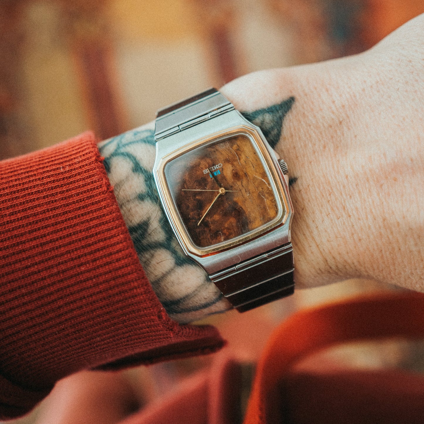 Seiko Burl Wood Dial