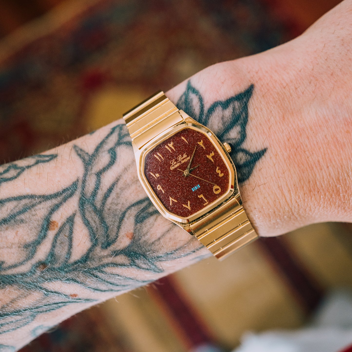 La Belle Red Garnet Dial