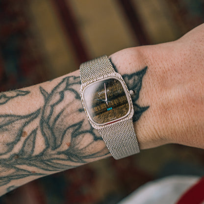 Citizen Tigers Eye Dial on wrist - dial view