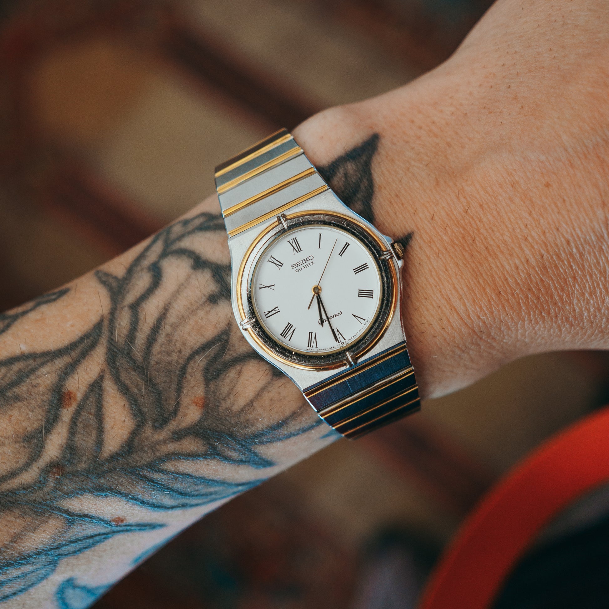 Seiko Chronos - dial wrist shot