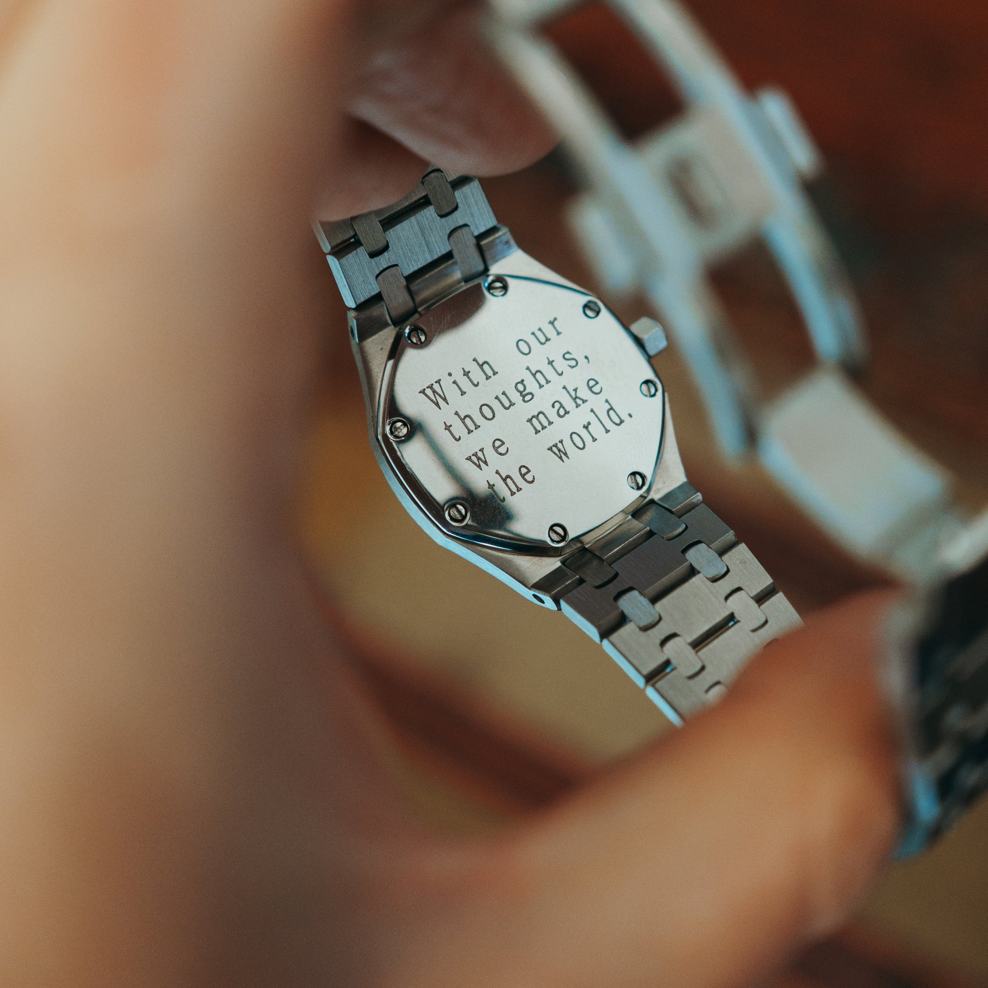 Demir Royal Joke - Red Garnet caseback engraving