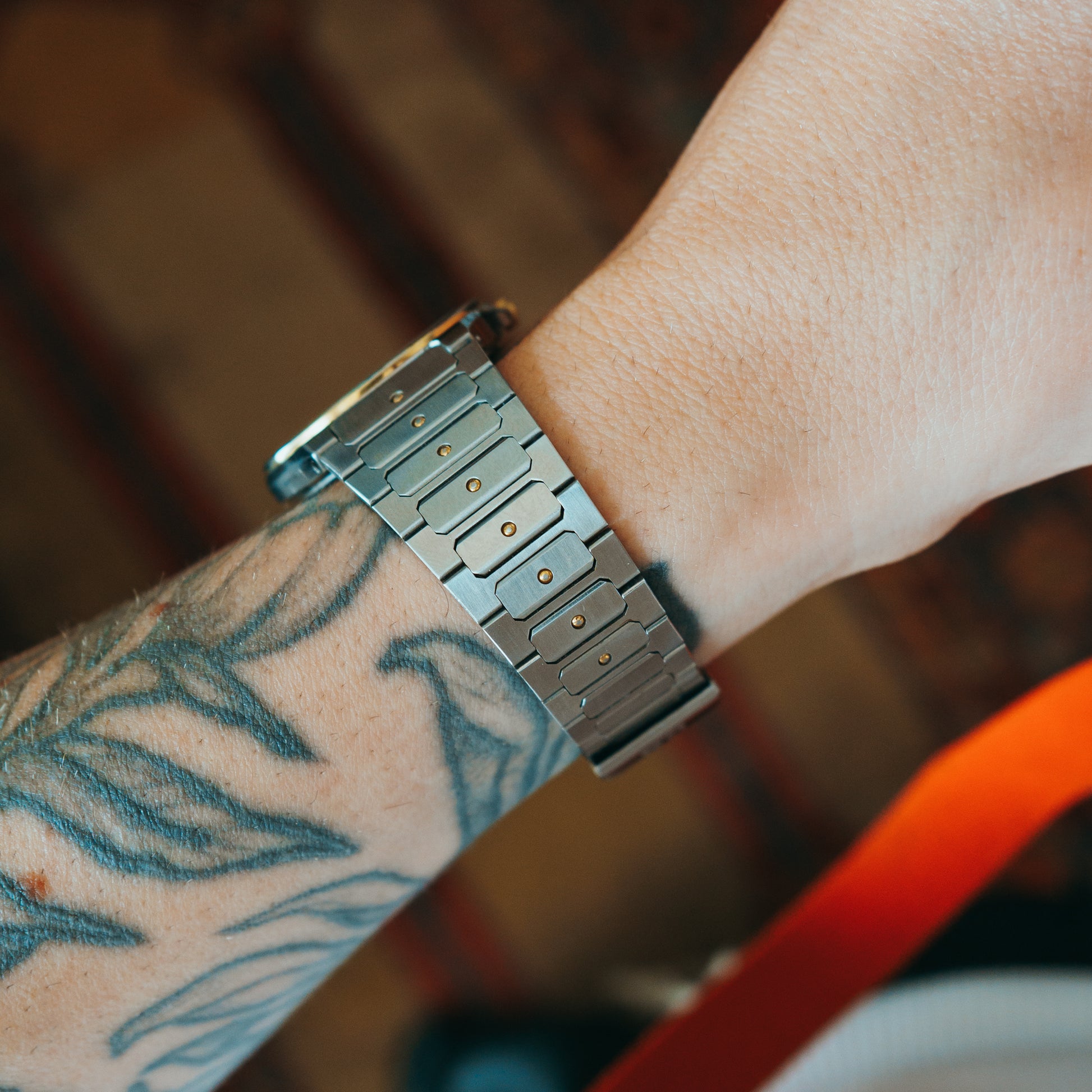 Tissot Seastar Nebula Dial front view on wrist