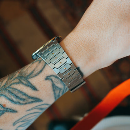 Tissot Seastar Nebula Dial front view on wrist