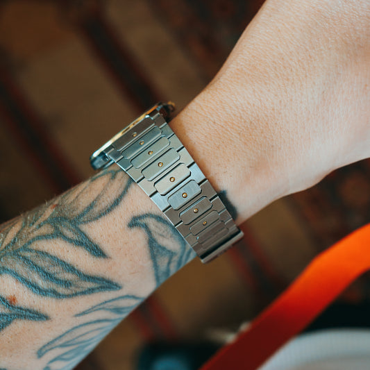 Tissot Seastar Nebula Dial front view on wrist