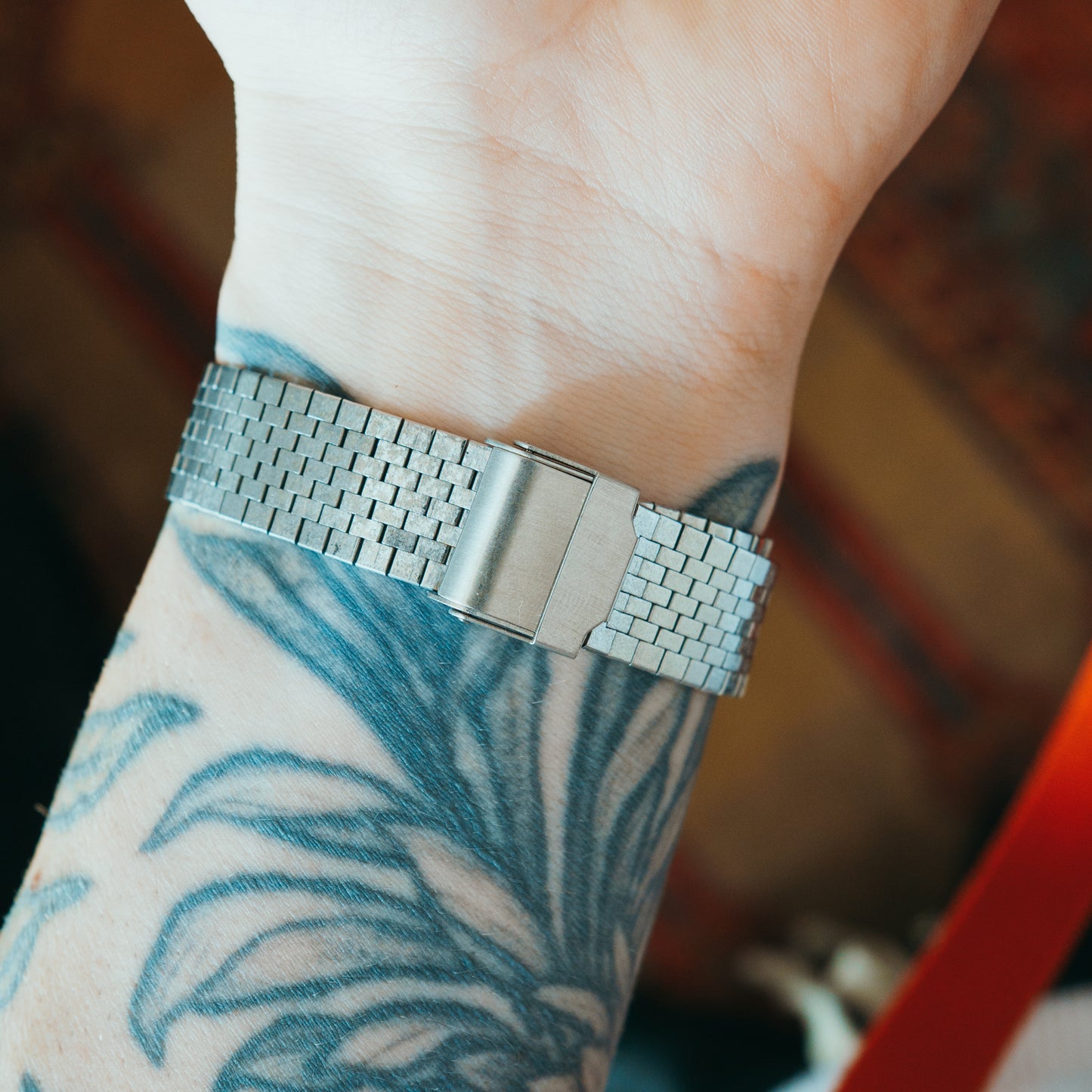 Seiko King Quartz bracelet clasp detail