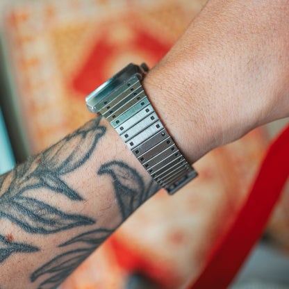 Seiko Emblem Automatic Casio bracelet back