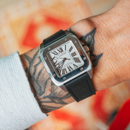 Cartier Santos 100 Medium wrist shot