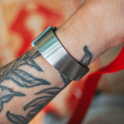 Rado Tank Mechanical hammered mesh bracelet back