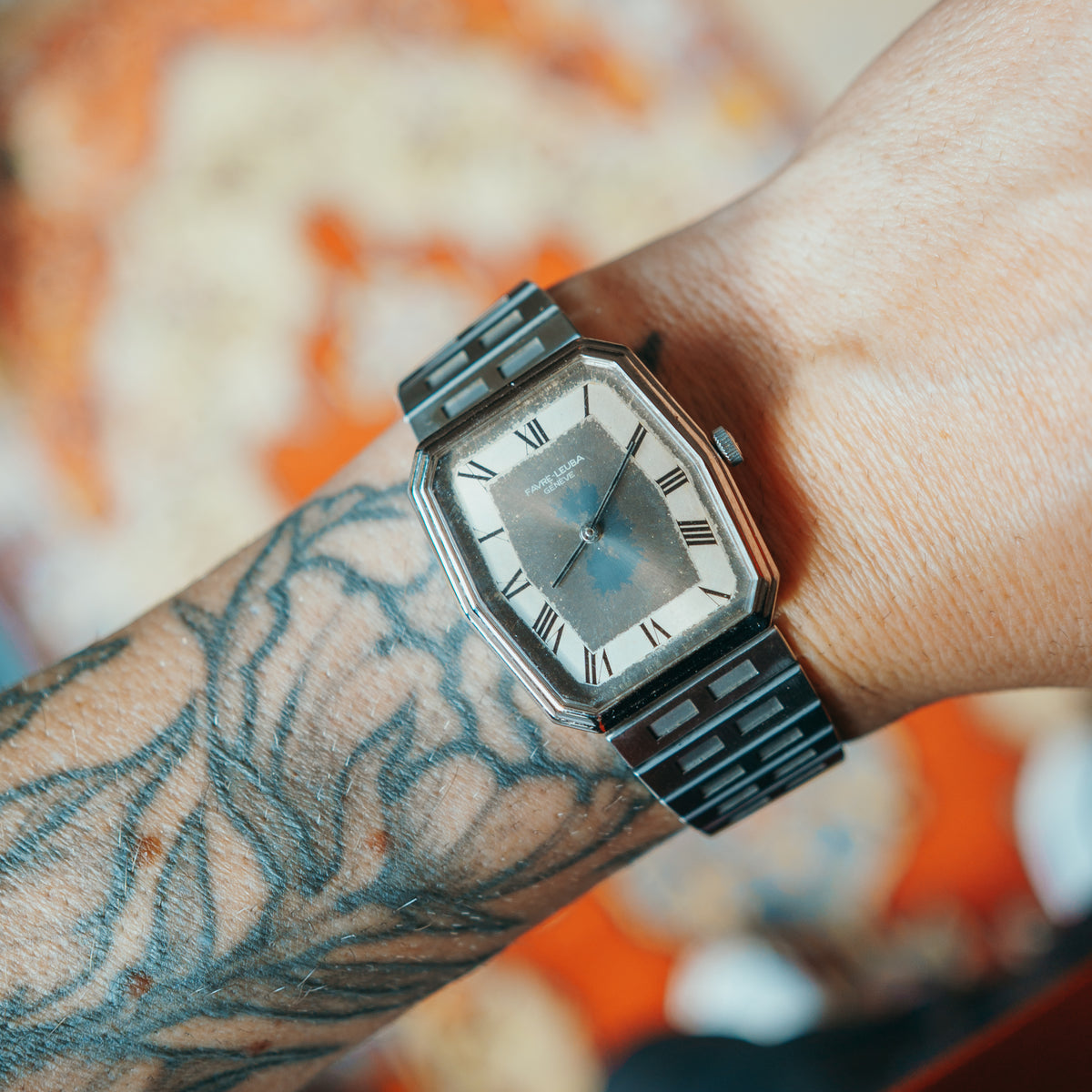 Favre-Leuba Mechanical wrist shot side