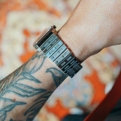 Favre-Leuba Mechanical bracelet detail