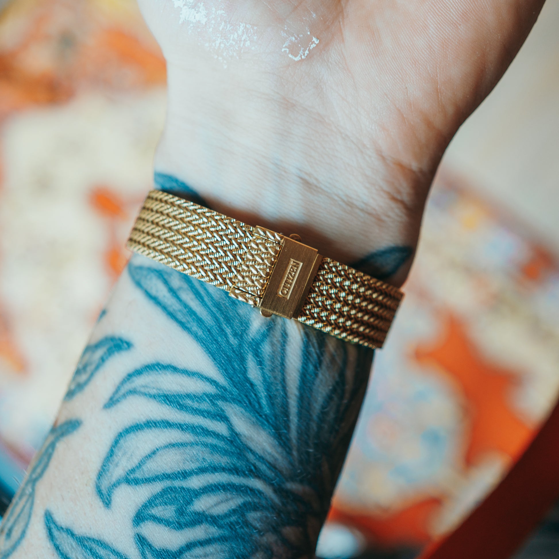 Citizen Woven Butter - clasp detail