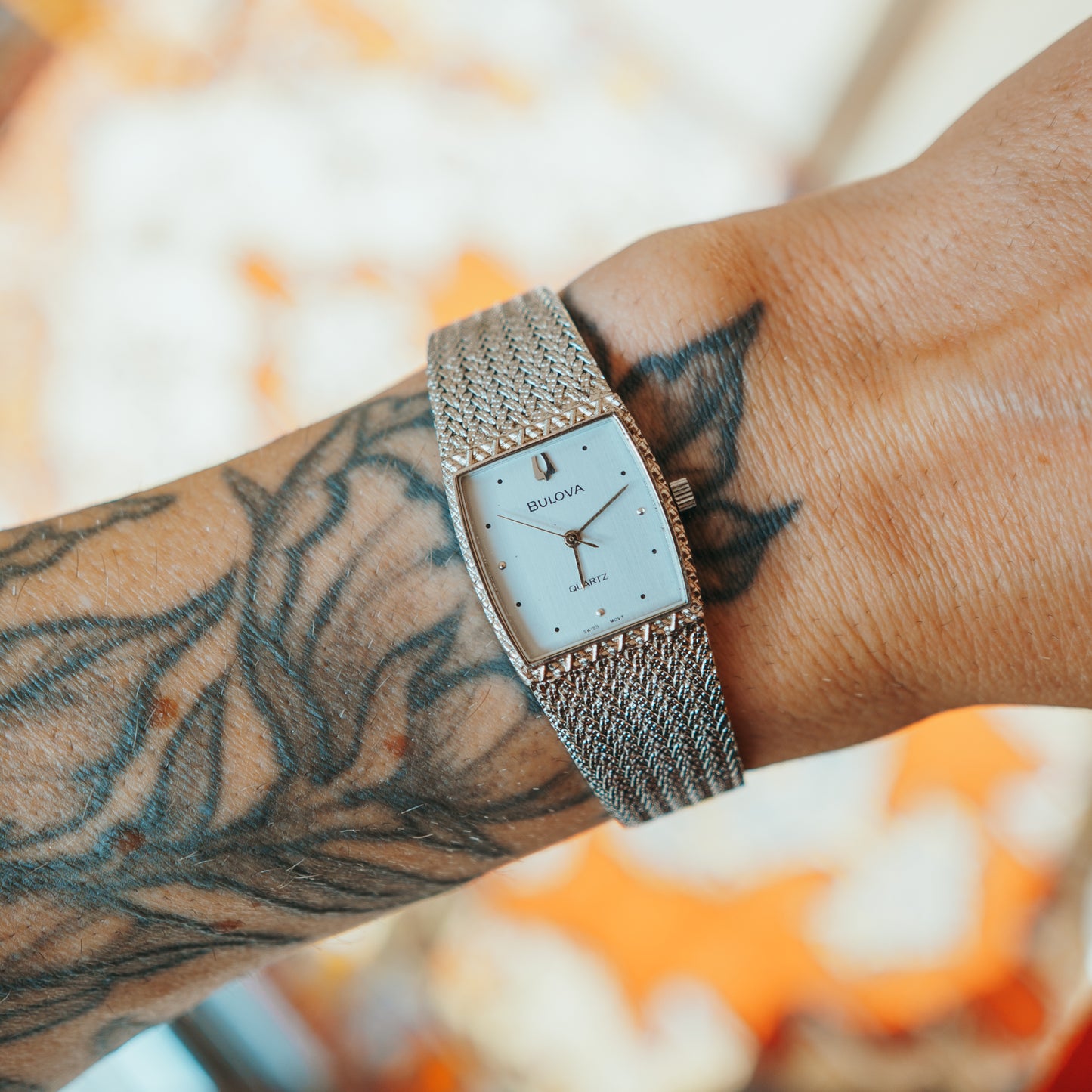 Bulova Woven Drip - dial and case front