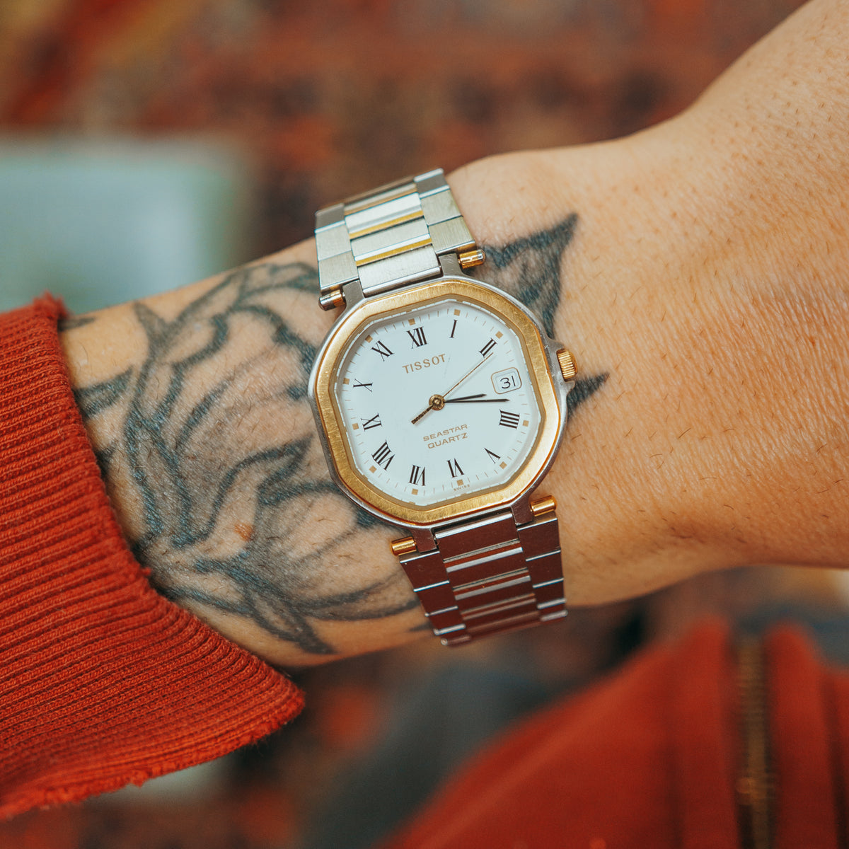 Tissot Seastar dial wrist view