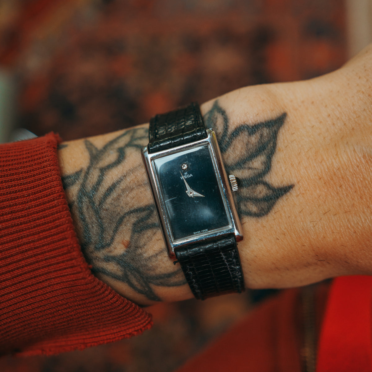 VEGA Swiss Mechanical Watch front wrist view