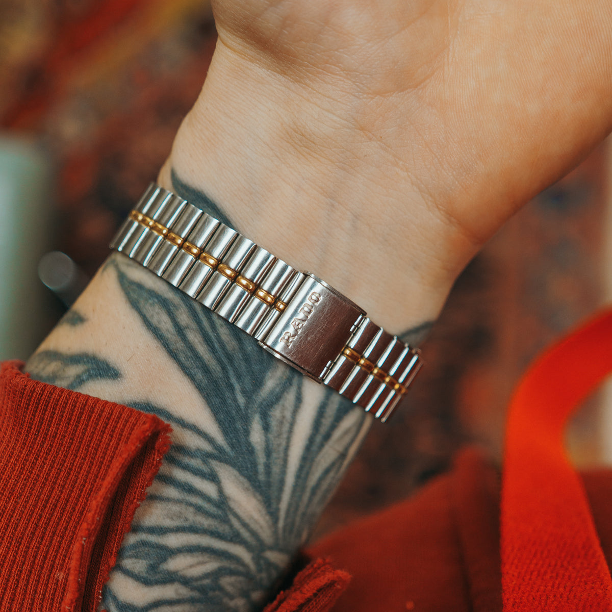 Rado Quartz Two Tone bracelet side view