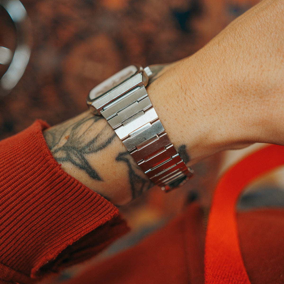 Seiko SQ dial wrist view