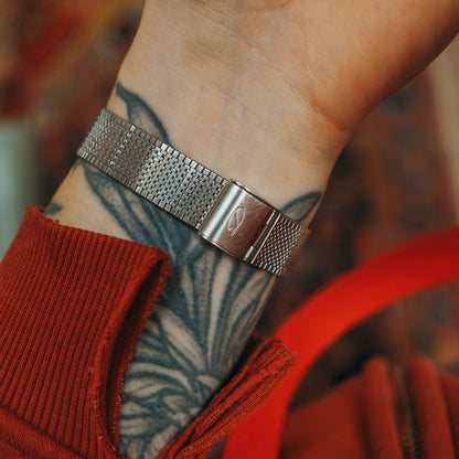 Delvina watch bracelet on wrist