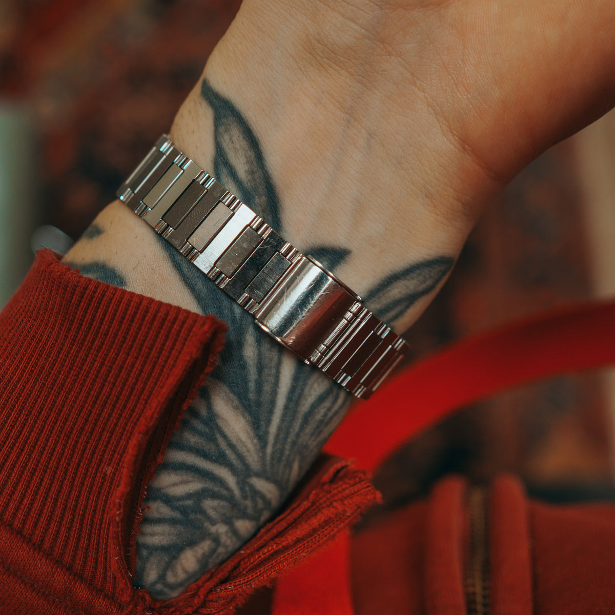 Seiko Overcomplicated Dial bracelet side view on wrist