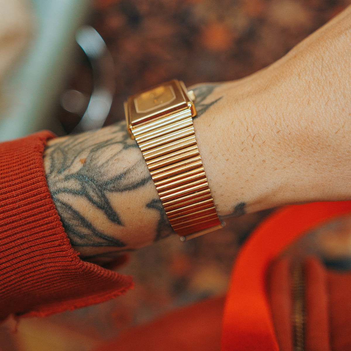 Rado Quartz bracelet clasp on wrist
