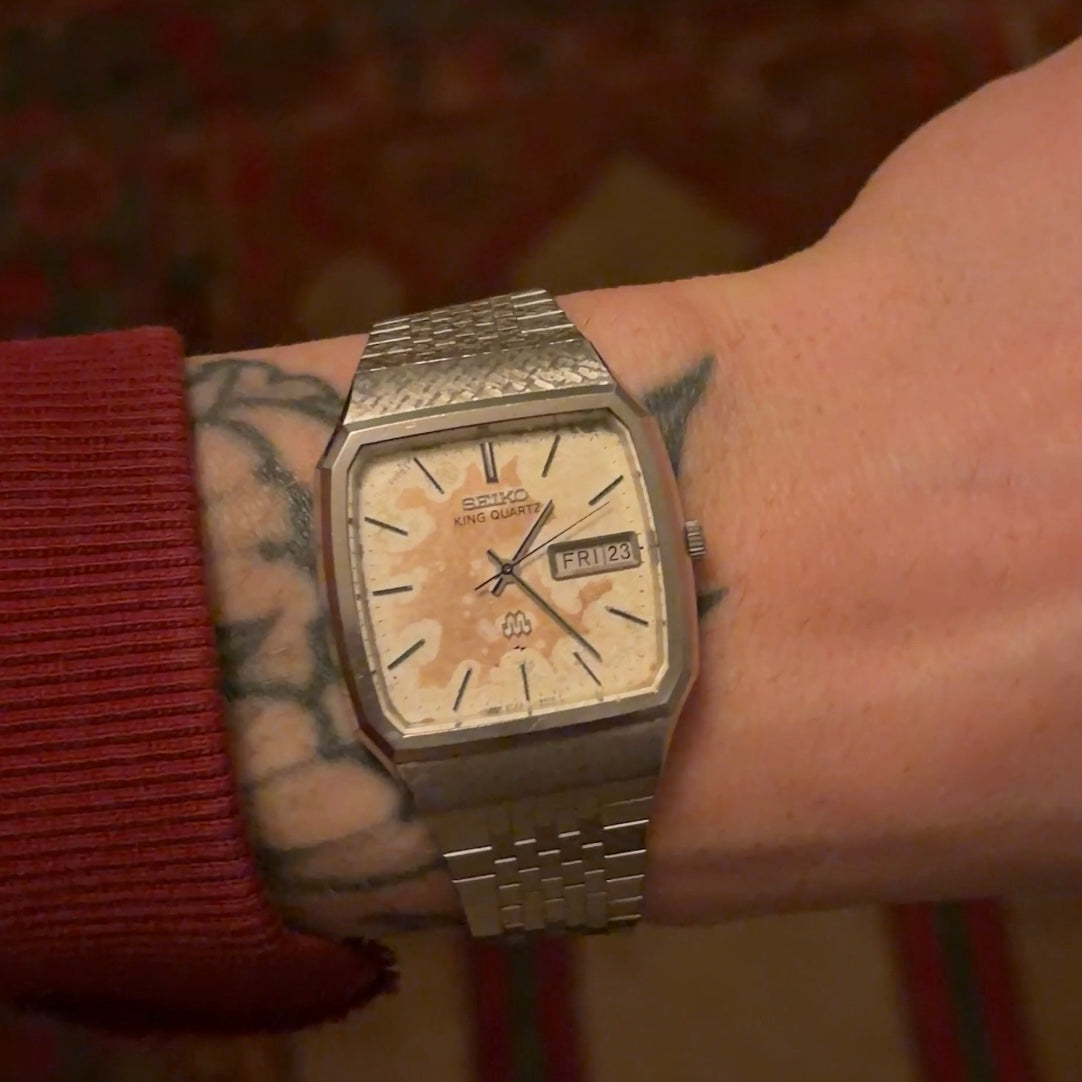 Seiko Quartz Cow Hide Patina